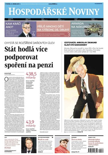 Obálka e-magazínu Hospodářské noviny 032 - 14.2.2019