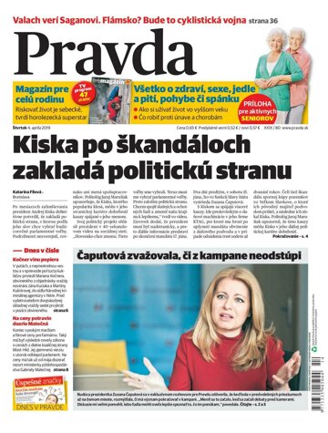 Obálka e-magazínu Pravda 4. 4. 2019