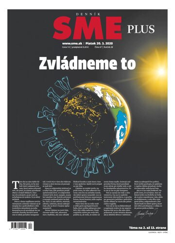 Obálka e-magazínu SME 20.3.2020