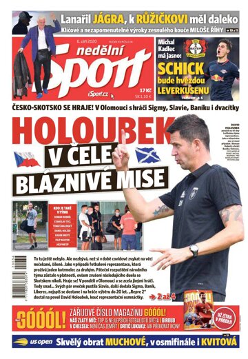 Obálka e-magazínu Nedělní Sport 6.9.2020