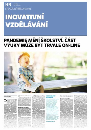 Obálka e-magazínu Hospodářské noviny - příloha 207 - 26.10.2020 příloha Inovativní vzdělávání