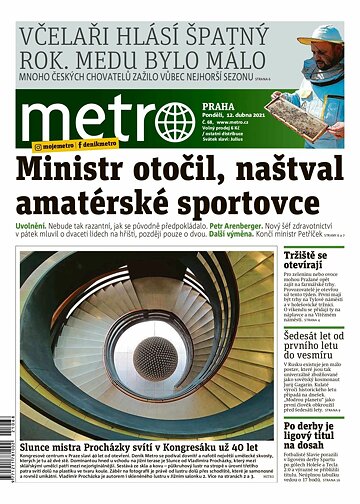 Obálka e-magazínu deník METRO 12.4.2021
