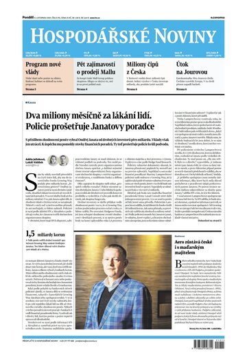 Obálka e-magazínu Hospodářské noviny 215 - 8.11.2021