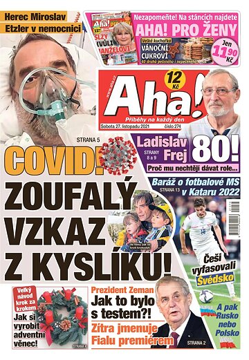 Obálka e-magazínu AHA! 27.11.2021