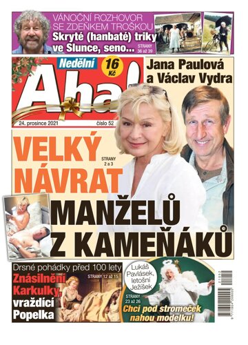 Obálka e-magazínu Nedělní AHA! 26.12.2021