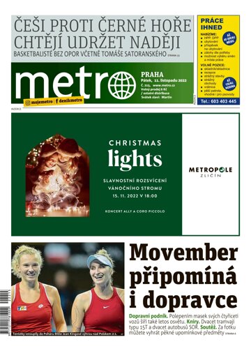 Obálka e-magazínu deník METRO 11.11.2022