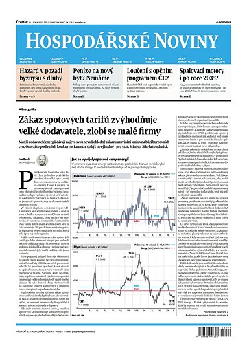 Obálka e-magazínu Hospodářské noviny 009 - 12.1.2023