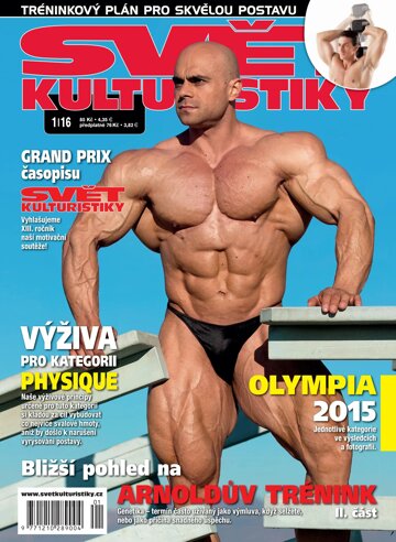 Obálka e-magazínu Svět Kulturistiky 1/2016