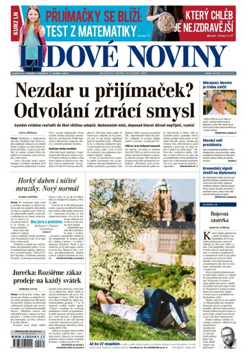 Obálka e-magazínu Lidové noviny 6.4.2024