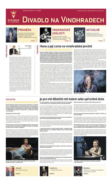 Obálka e-magazínu Hospodářské noviny - příloha 076 - 17.4.2025 Divadlo na Vinohradech