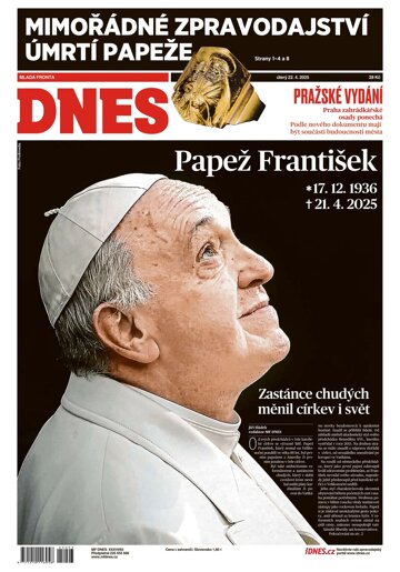 Obálka e-magazínu MF Dnes 22.4.2025