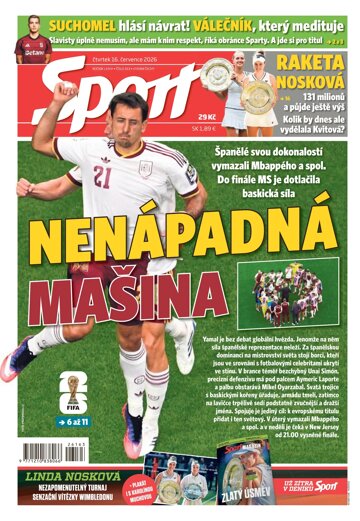 Obálka e-magazínu Sport 16.7.2026