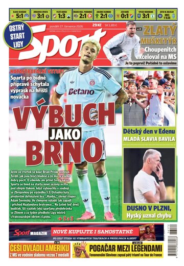 Obálka e-magazínu Sport 27.7.2026