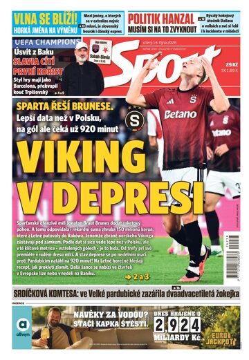 Obálka e-magazínu Sport 13.10.2026