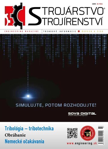 Obálka e-magazínu STROJÁRSTVO/STROJÍRENSTVÍ 3/2015