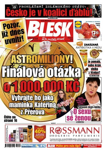 Obálka e-magazínu Blesk 26.11.2015