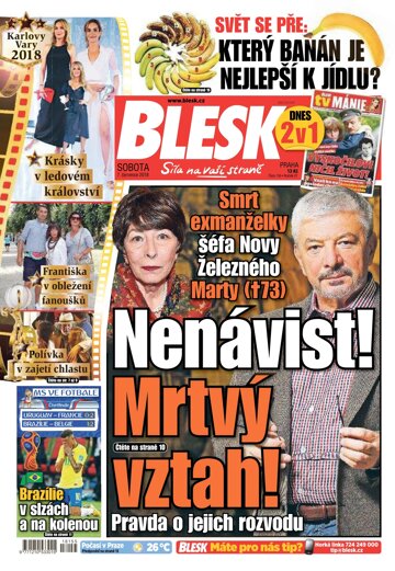 Obálka e-magazínu Blesk 7.7.2018