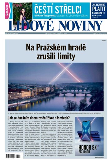 Obálka e-magazínu Lidové noviny 12.10.2018