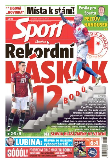 Obálka e-magazínu Sport 5.12.2018