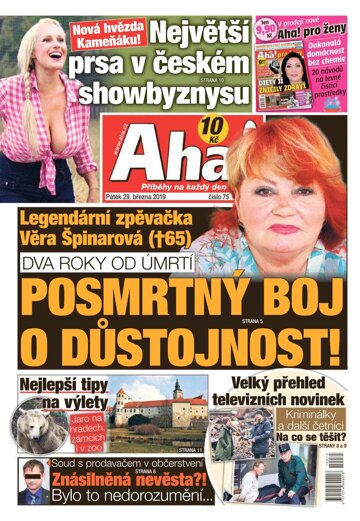 Obálka e-magazínu AHA! 29.3.2019