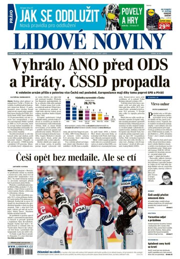 Obálka e-magazínu Lidové noviny 27.5.2019