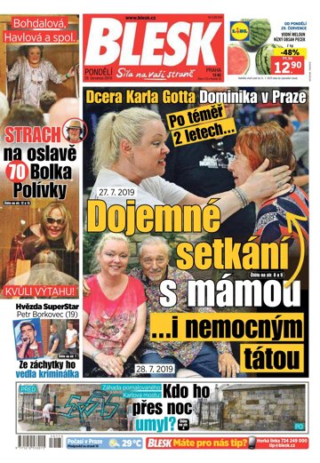 Obálka e-magazínu Blesk 29.7.2019