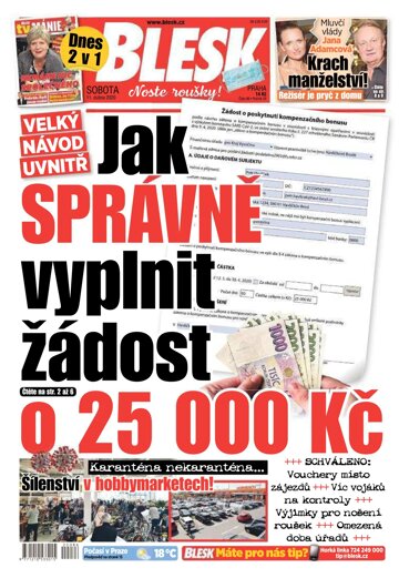 Obálka e-magazínu Blesk 11.4.2020