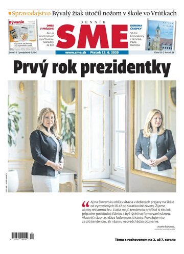 Obálka e-magazínu SME 12.6.2020