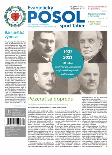 Obálka e-magazínu Evanjelický posol spod Tatier 3-4-2021