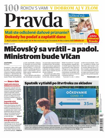 Obálka e-magazínu Pravda 8. 6. 2021