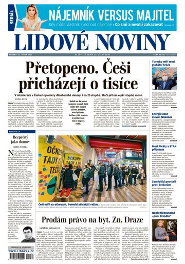 Obálka e-magazínu Lidové noviny 25.10.2021