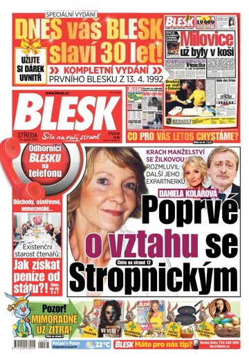 Obálka e-magazínu Blesk 13.4.2022