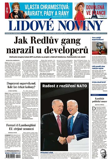 Obálka e-magazínu Lidové noviny 30.6.2022