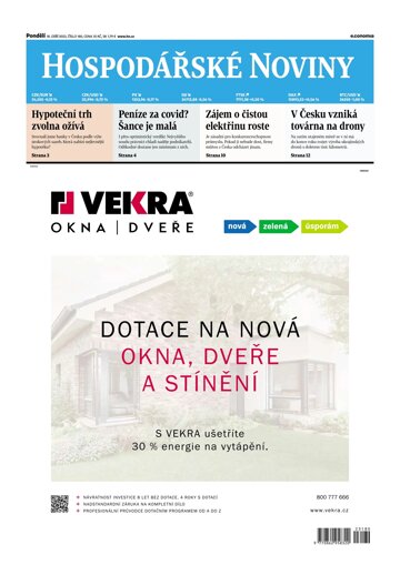 Obálka e-magazínu Hospodářské noviny 180 - 18.9.2023