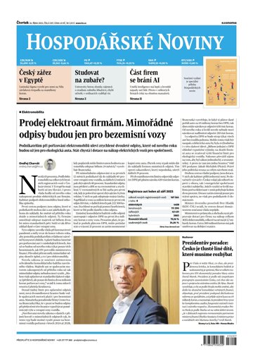Obálka e-magazínu Hospodářské noviny 207 - 26.10.2023