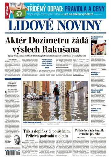 Obálka e-magazínu Lidové noviny 18.4.2024