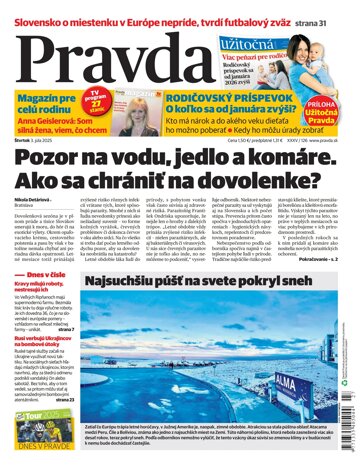 Obálka e-magazínu Pravda 3. 7. 2025