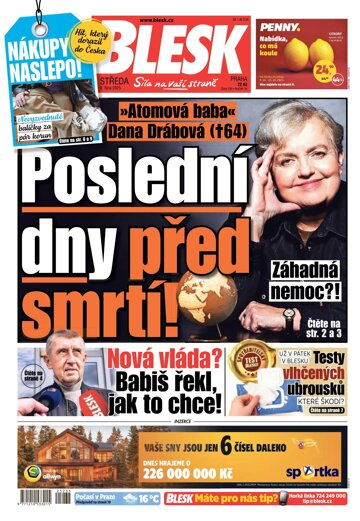 Obálka e-magazínu Blesk 8.10.2025