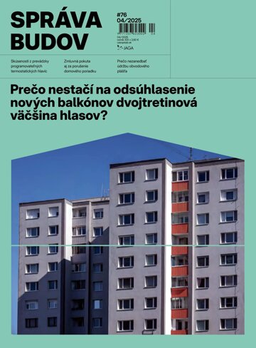 Obálka e-magazínu Správa budov 4/2025