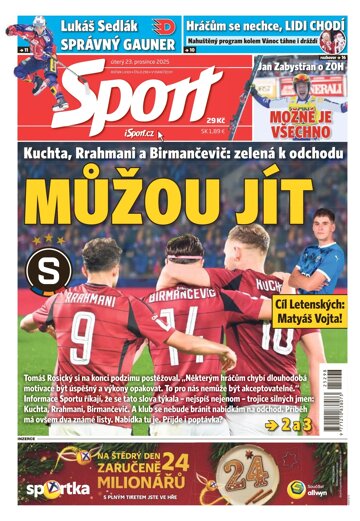 Obálka e-magazínu Sport 23.12.2025