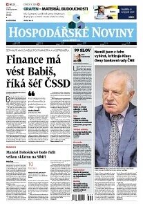 Obálka e-magazínu Hospodářské noviny 229 - 25.11.2013