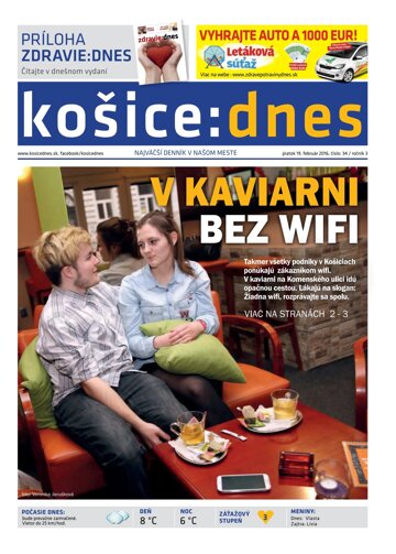 Obálka e-magazínu košice:dnes 19.2.2016