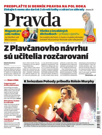 Obálka e-magazínu Pravda 19. 5. 2016
