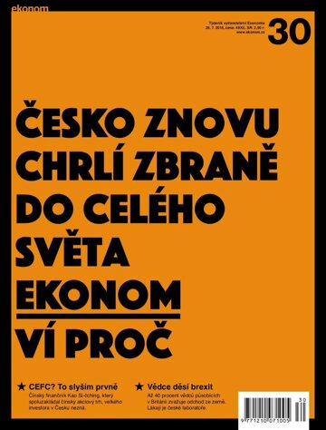 Obálka e-magazínu Ekonom 30 - 28.7.2016