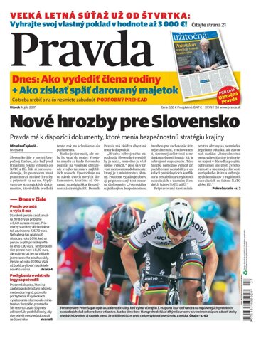 Obálka e-magazínu Pravda 4. 7. 2017