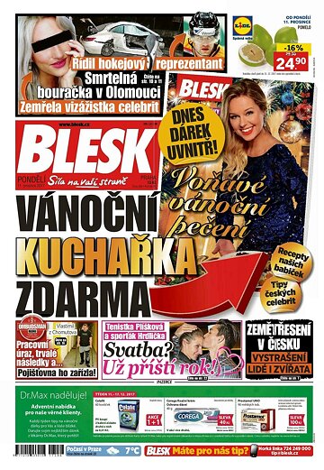 Obálka e-magazínu Blesk 11.12.2017