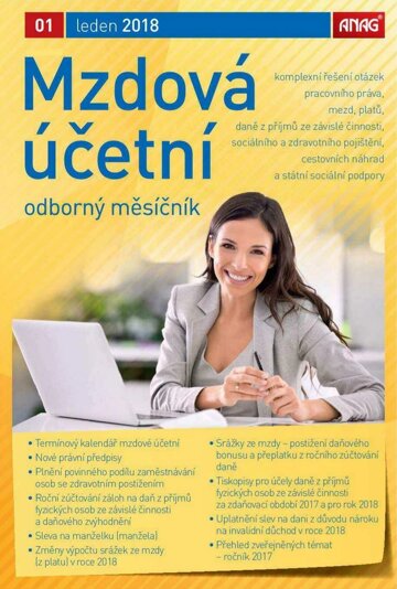 Obálka e-magazínu Mzdová účetní 2018 1/18