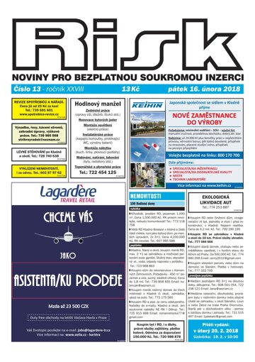 Obálka e-magazínu Risk 13/2018