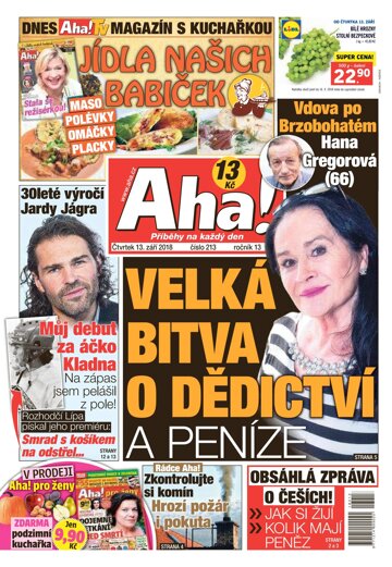 Obálka e-magazínu AHA! 13.9.2018