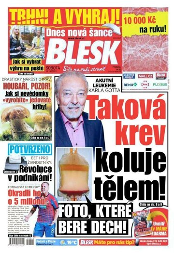 Obálka e-magazínu Blesk 14.9.2019